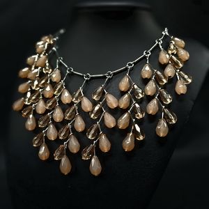 🤎'Garden Fairytale' Brown Bead Silver Necklace & Matching Earrings Paparazzi🤎